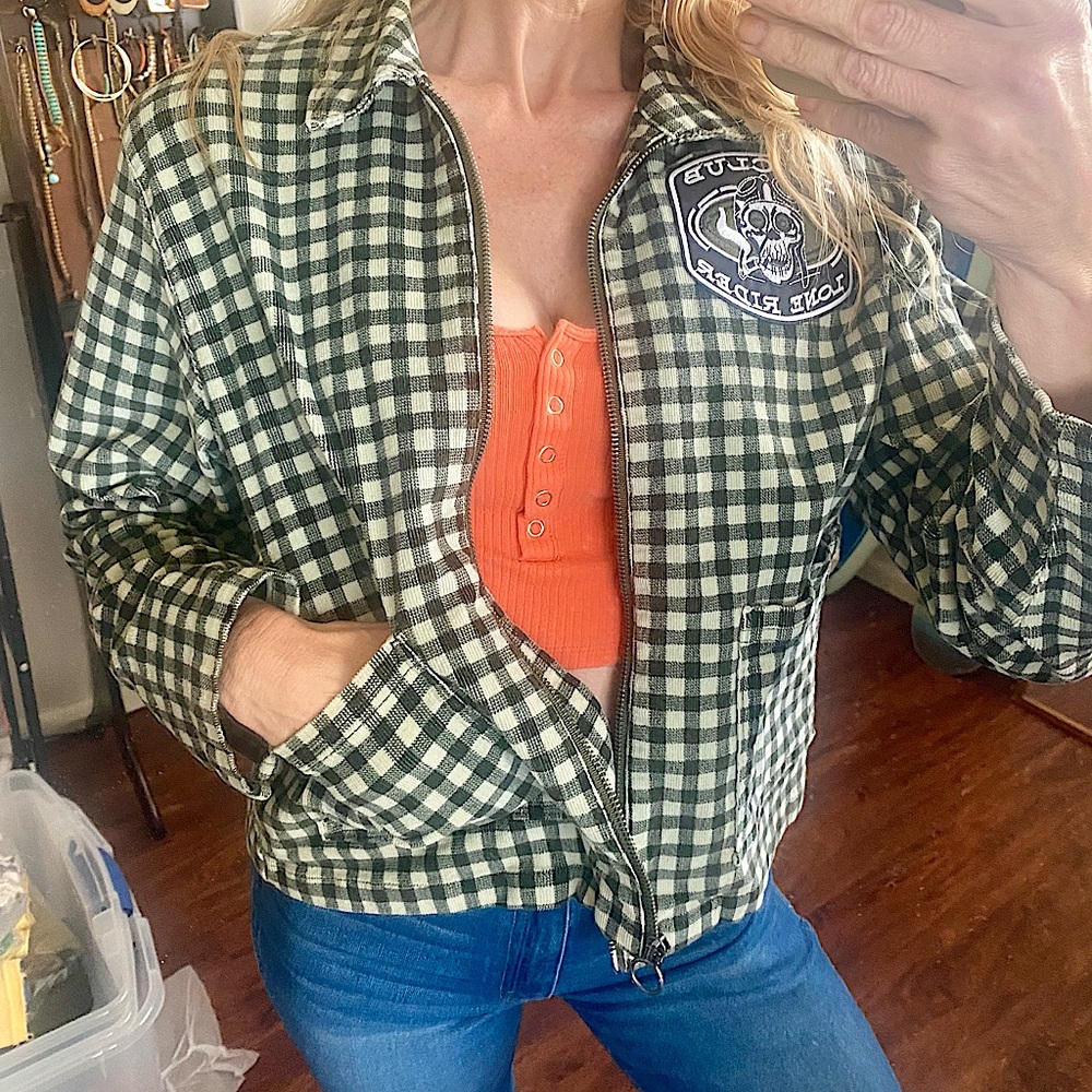 Checkered station jacket!!